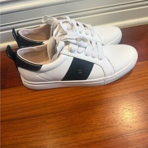 Kate Spade White and Black Sneakers